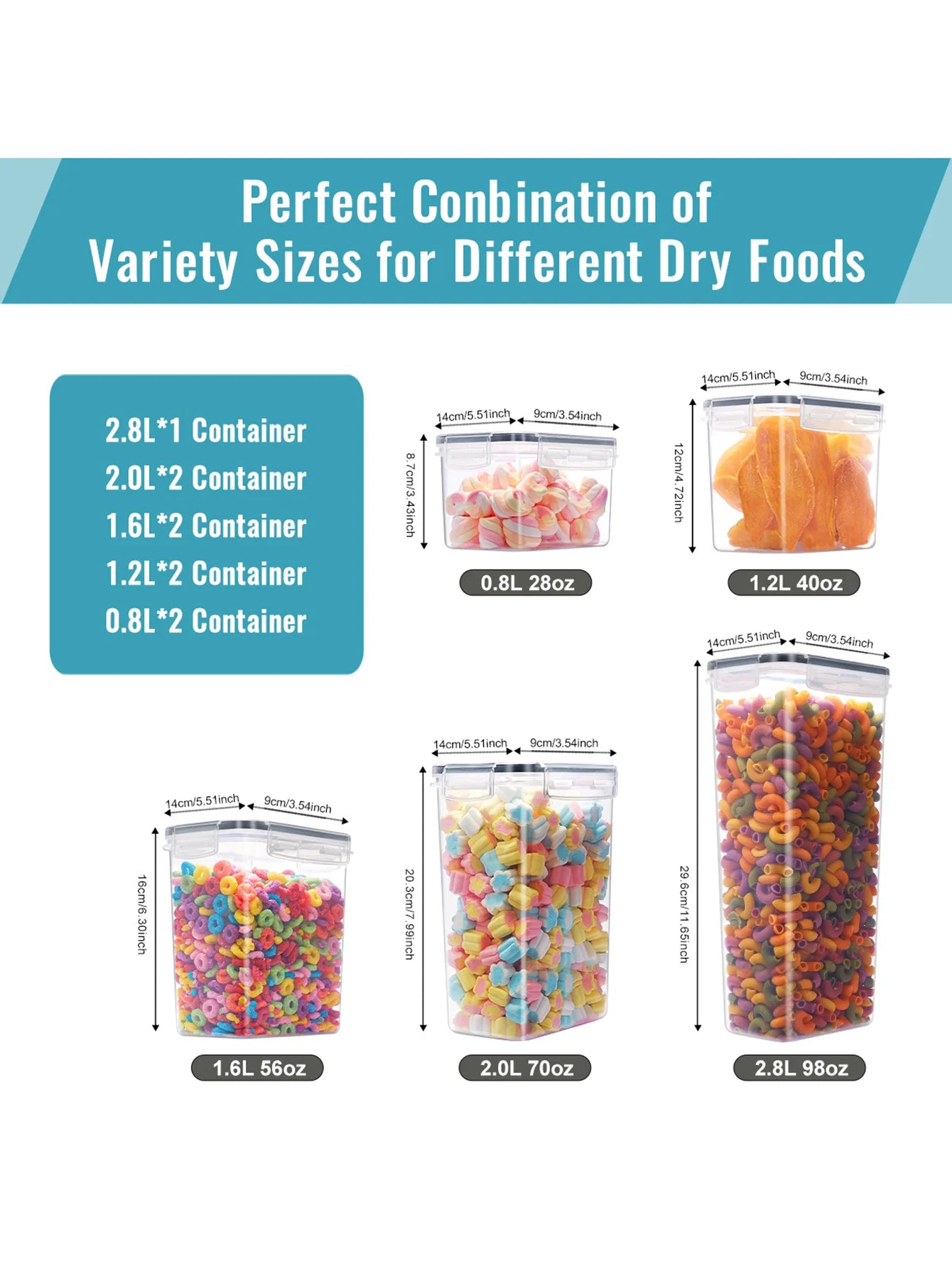 Storage Airtight Containers-  Grains, Flour, Salt,