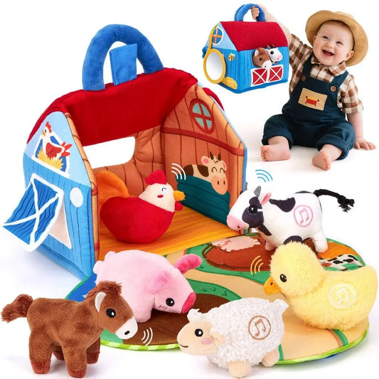 Plush Farm Animals & Real Sounds
