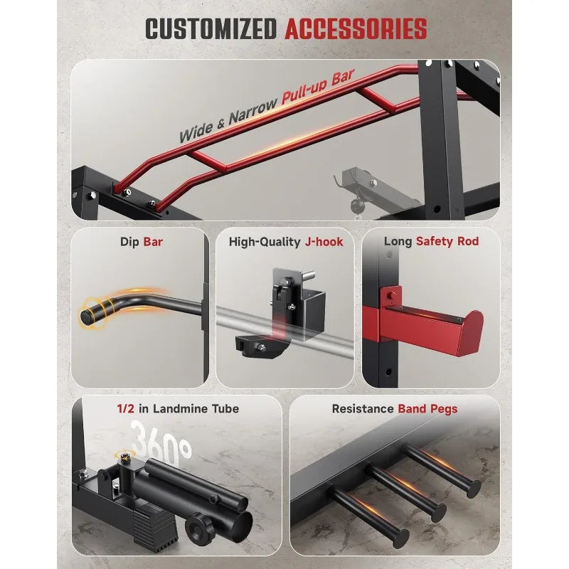 Sportsroyals Power Cage Multi-Function Power Rack