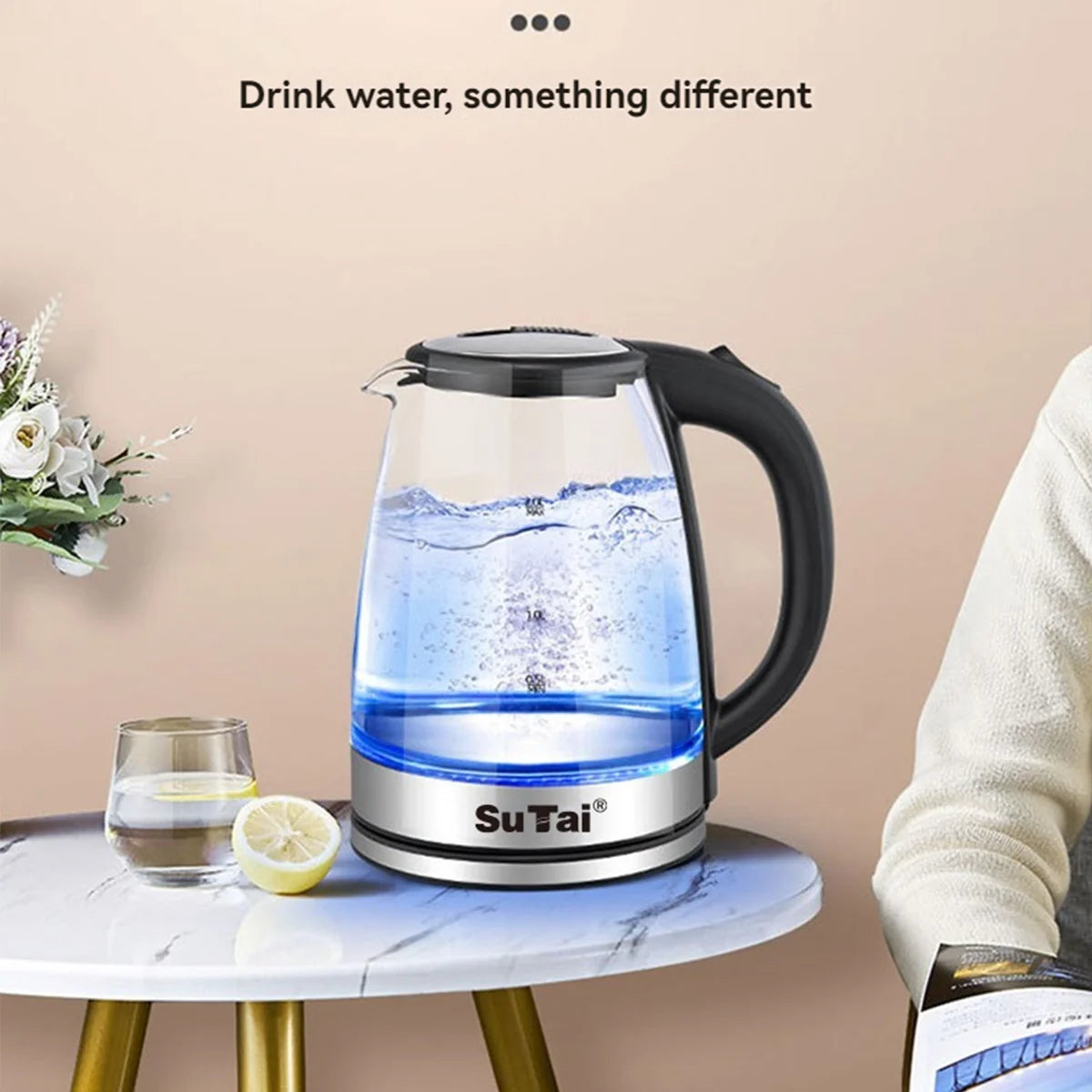 1.8L Electric Glass Water Kettle