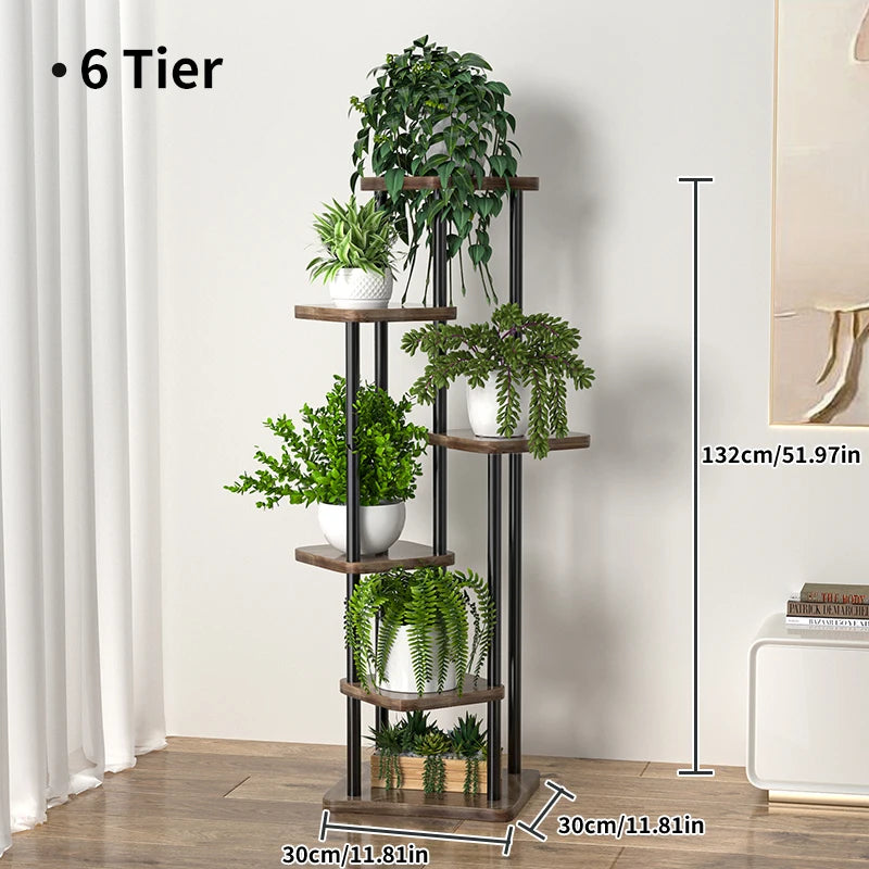 Elegant Multi-Tier Stand For Indoor Plant Display
