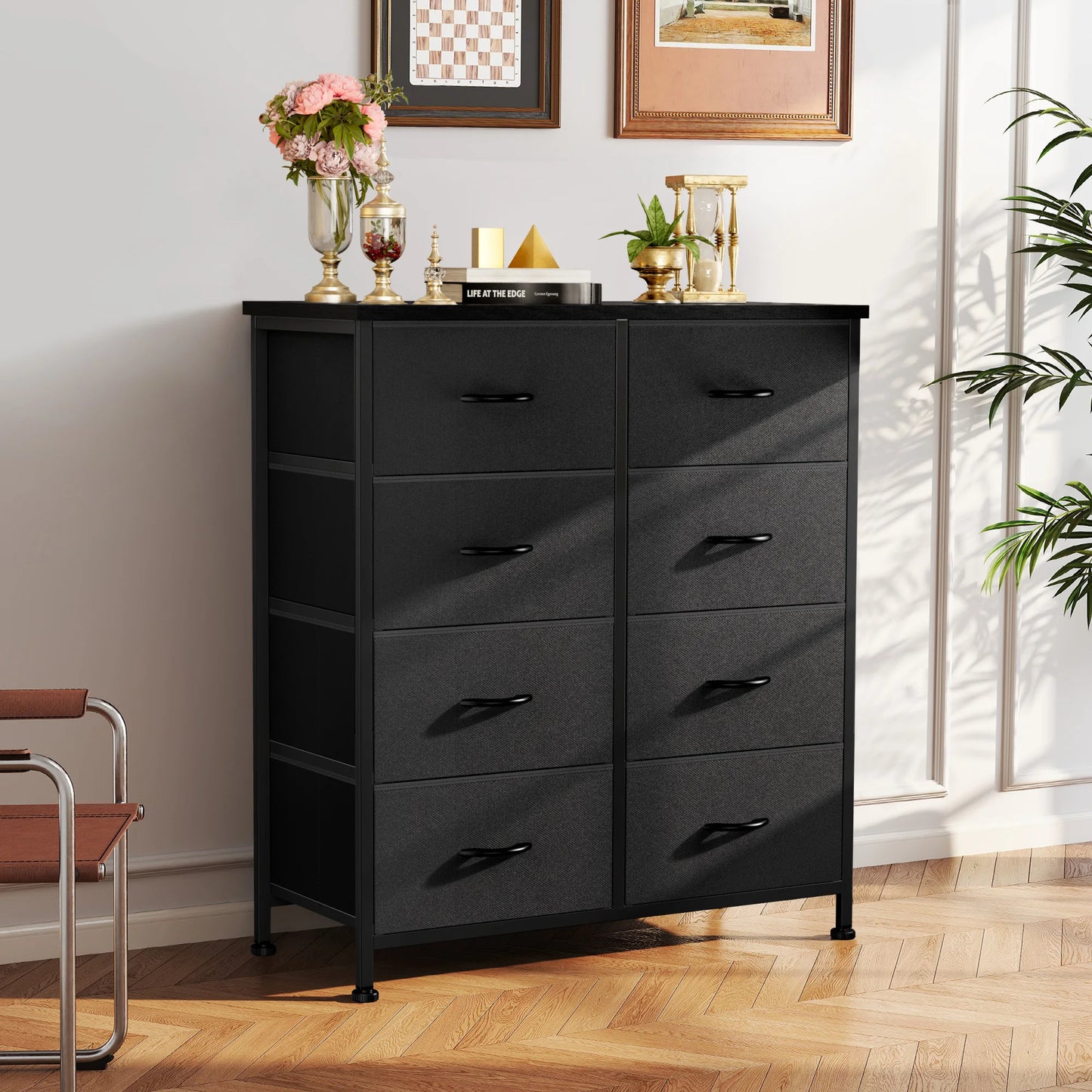 Children's Bedroom Wardrobe With 8 Fabric Drawers