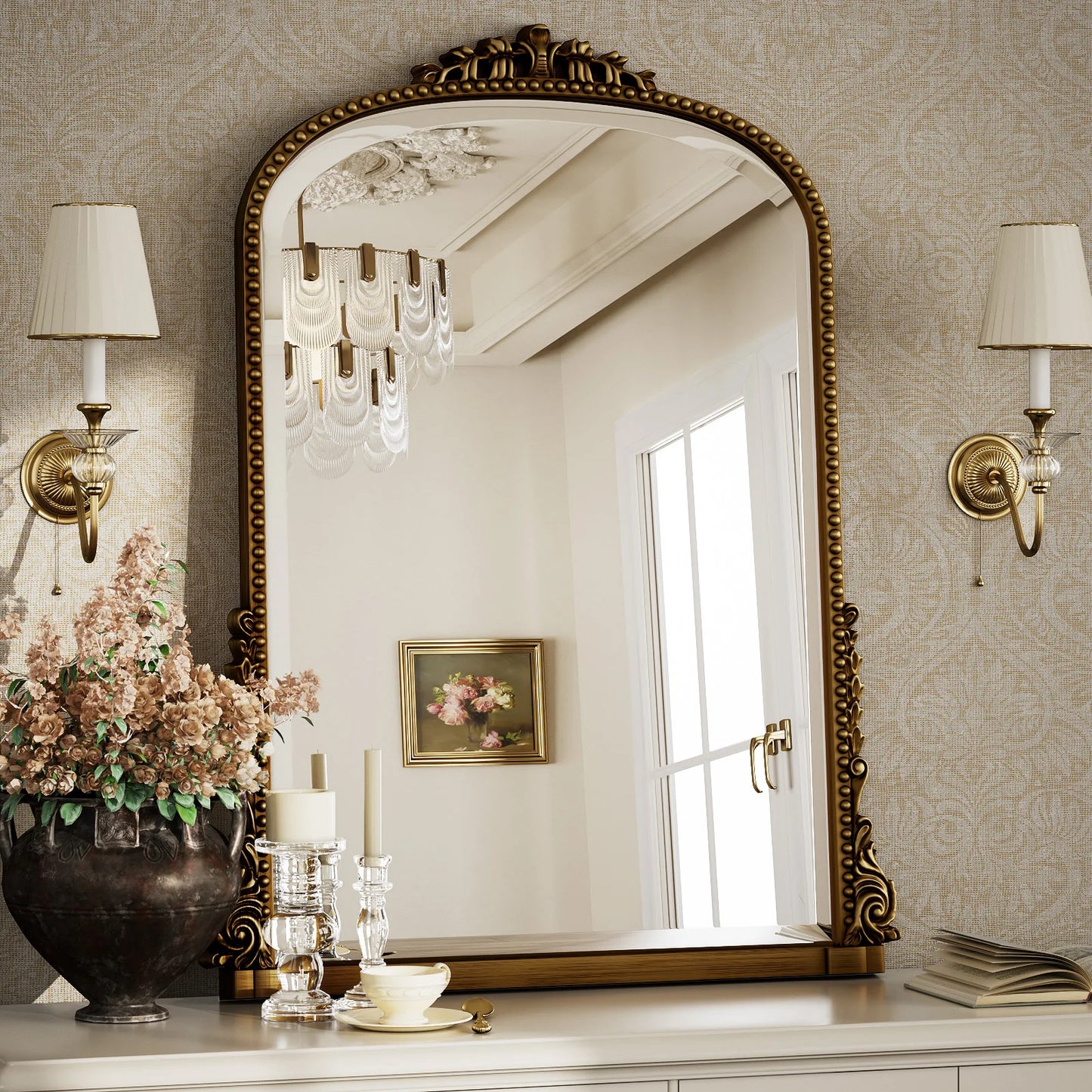 Arched Decorative Vanity Mirror