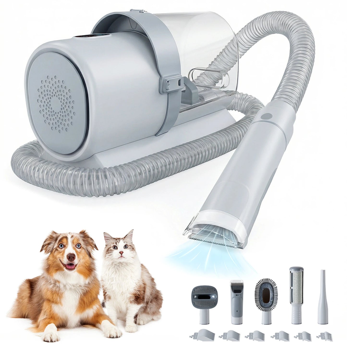 Pet Grooming Vacuum Kit With 3 Suction Modes