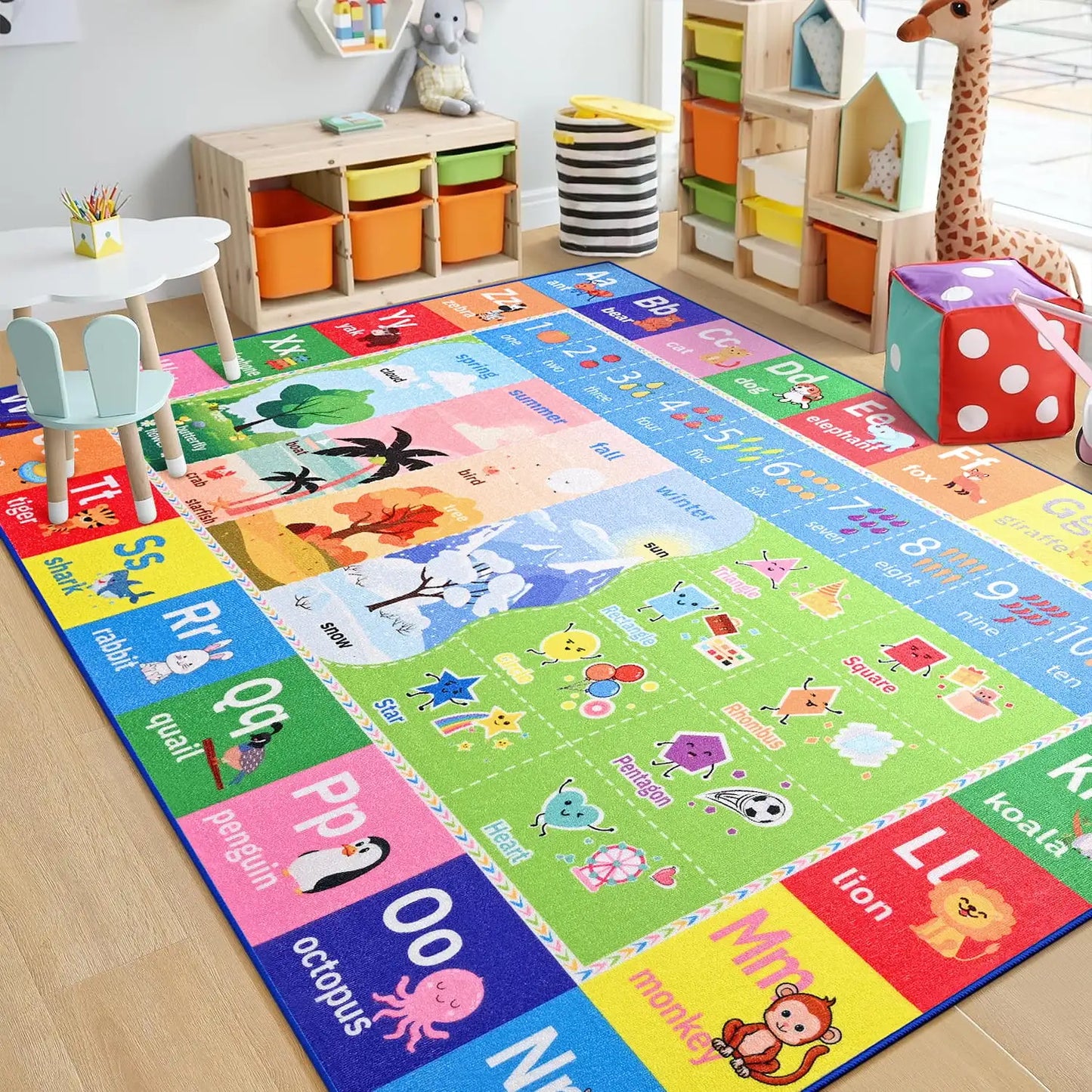 Educational & Fun Carpet, Colorful
