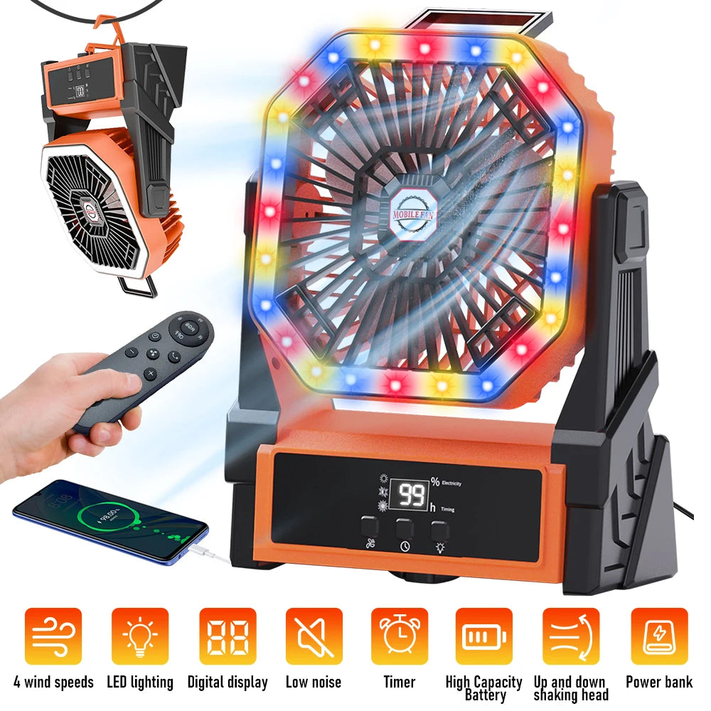 USB Rechargeable Portable Outdoor Fan