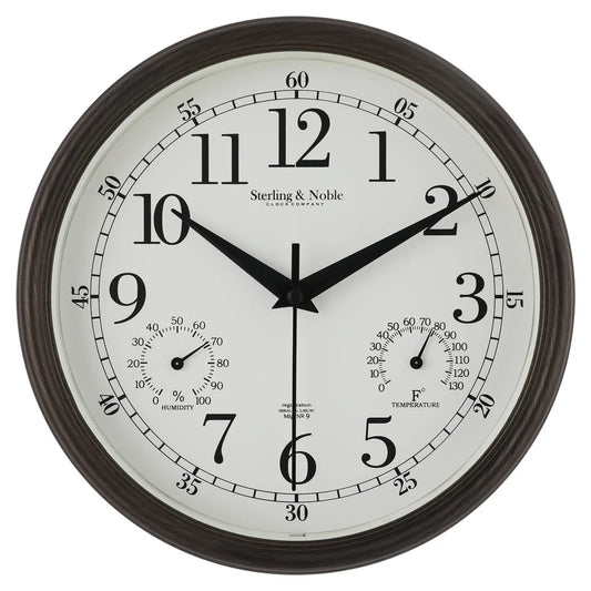 8.75-Inch Antique Bronze Wall Clock