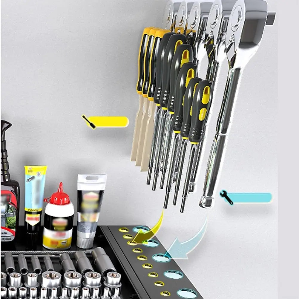 4 Layer Wall Mounted Heavy Duty Garage Tool Organizers