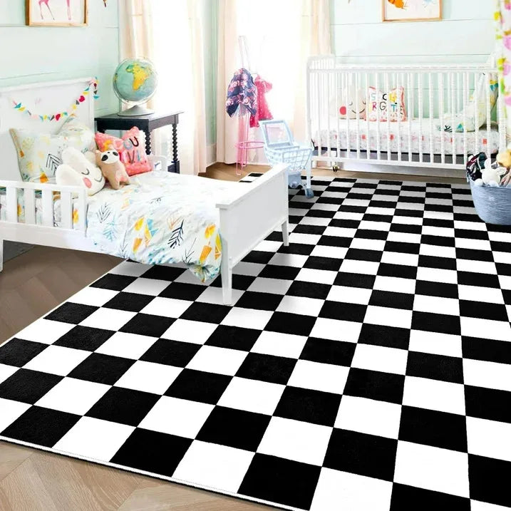 Checkerboard Rug Plaid Carpet
