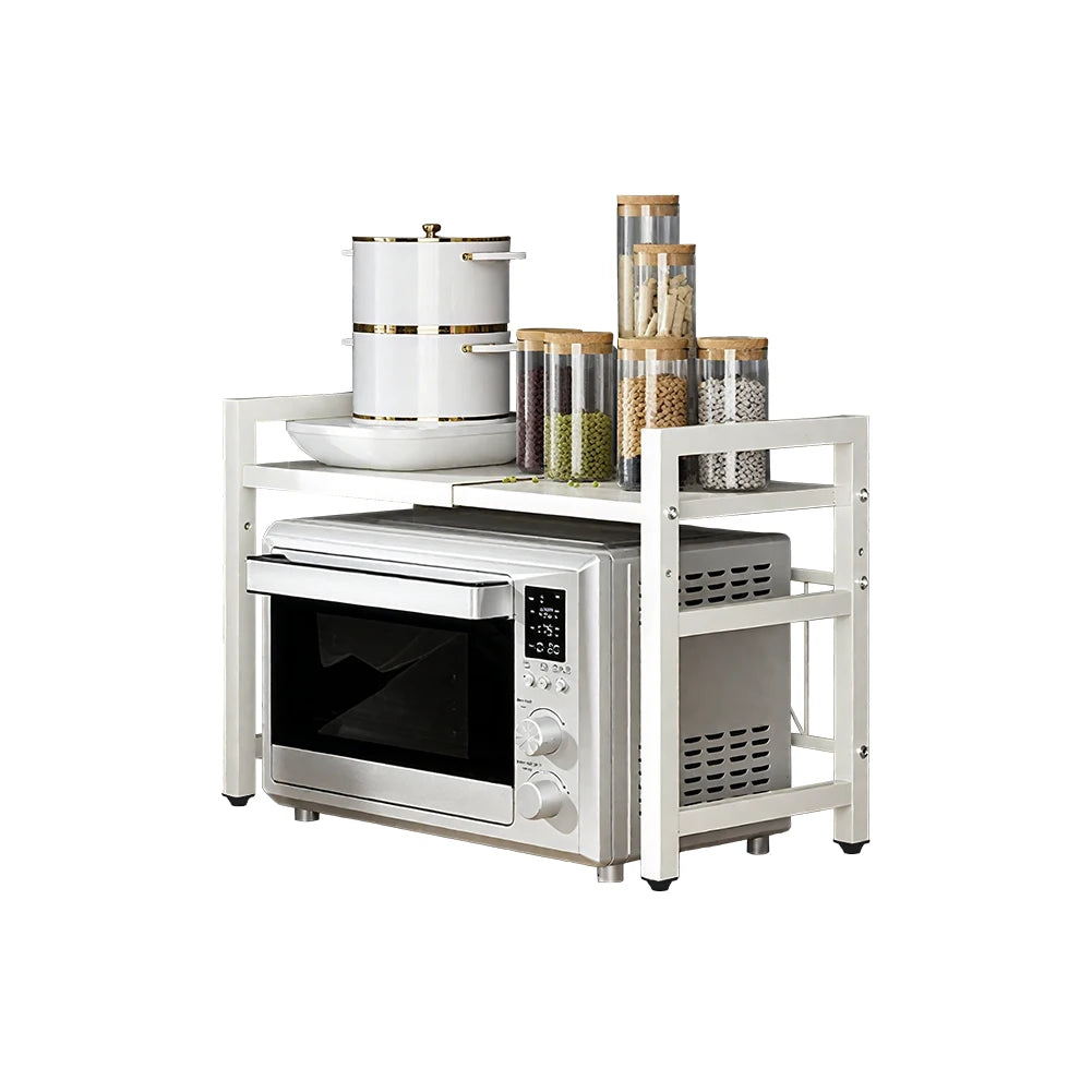 1pc Expandable Microwave Countertop Organizer