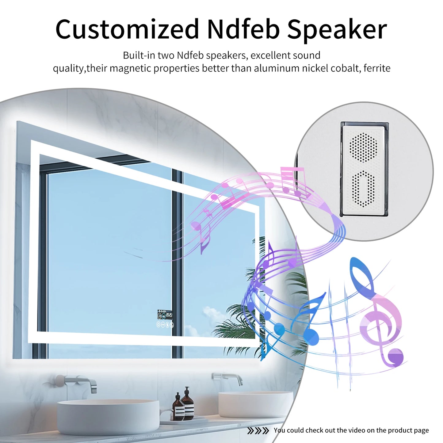 LED Bathroom Mirror With Lights