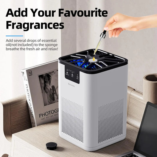 AROEVE Air Purifier With Aromatherapy Function For Pet Smoke Pollen Dander