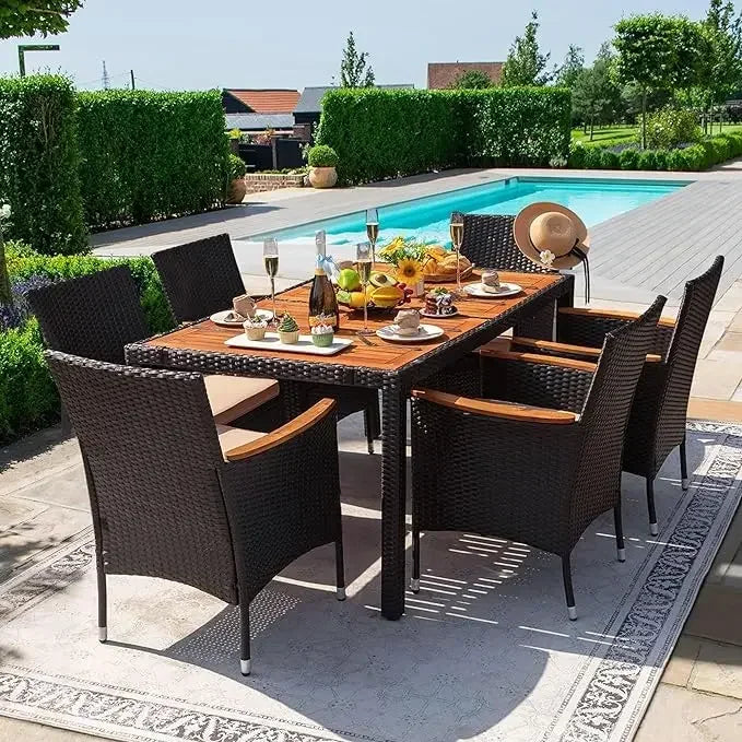 Patio Dining Table And Chairs For Backyard