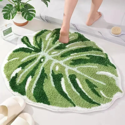 Fashionable Leaf Bathroom Mat