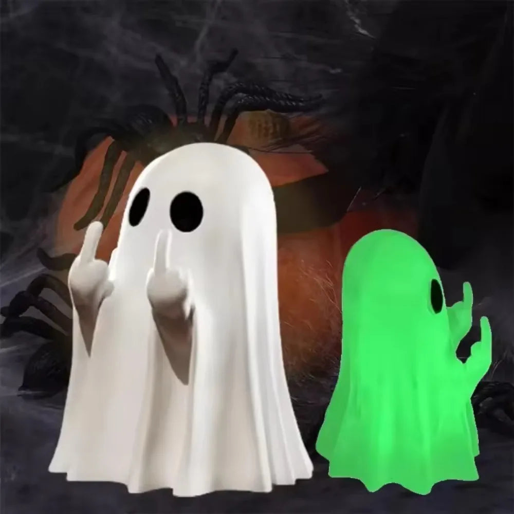1Pc Cute Ghost Resin Statue