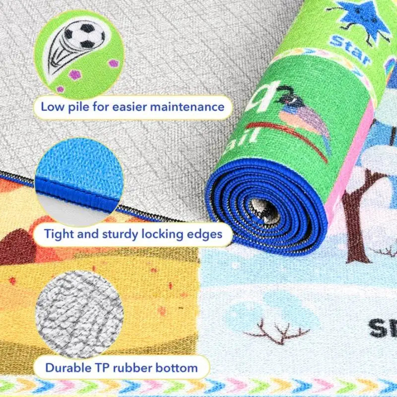 Educational & Fun Carpet, Colorful