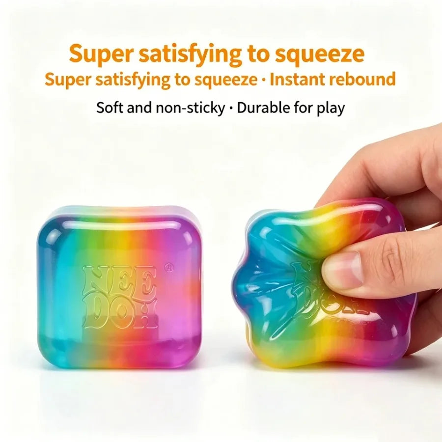 NeeDoh Rainbow Cube Squishy Blind Box