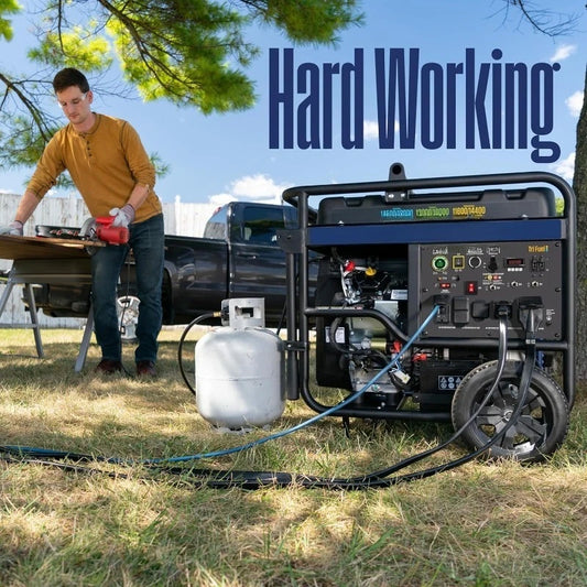 18000W Tri-Fuel Portable Generator, Gas/Propane/Natural Gas