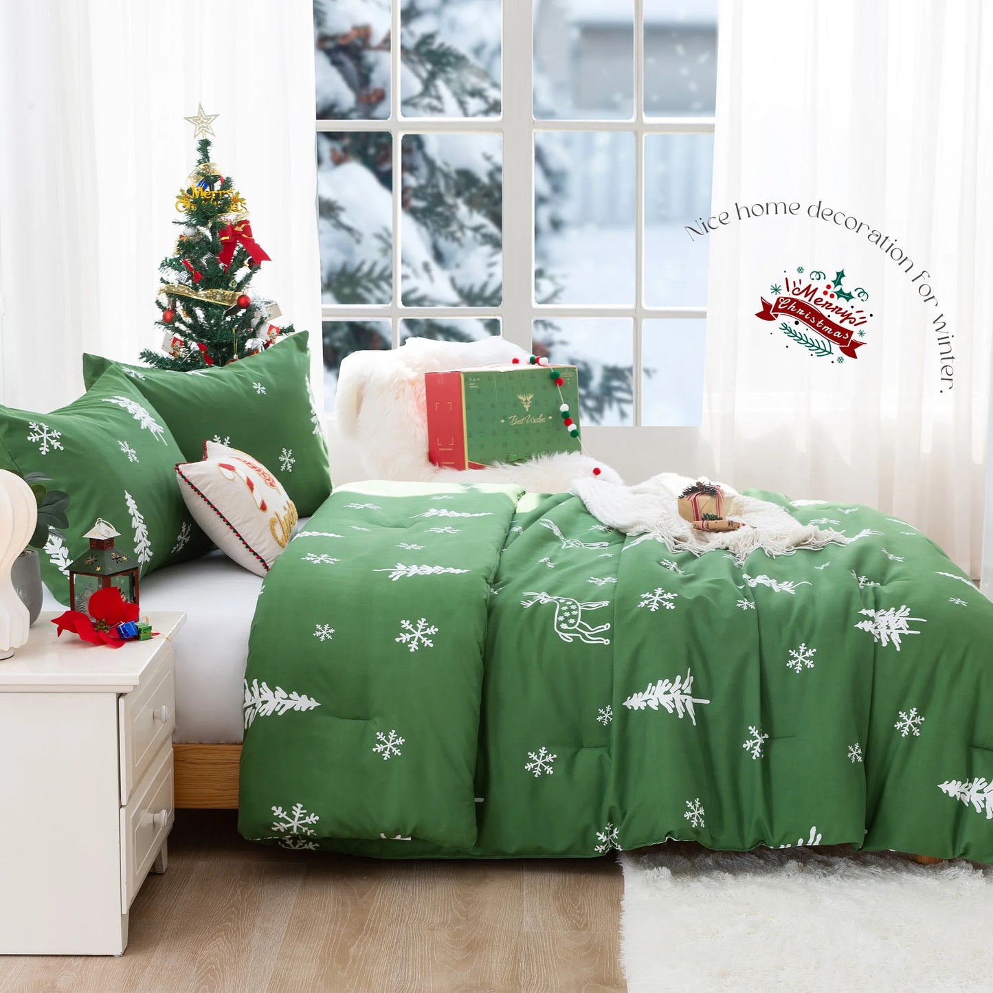 Soft PolyCotton Comforter, Christmas Theme